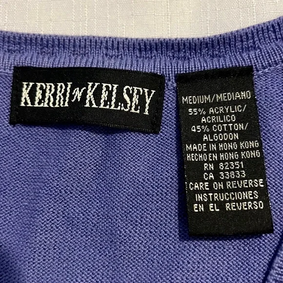 Cardigans~2~Periwinkle & Black / Kerri n Kelsey - Picture 9 of 12